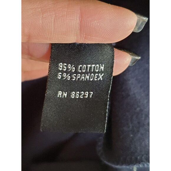 BCBGMAXAZRIA Womens Dress Navy Blue L  Full Zip Varsity Shirt Dress - Picture 7 of 9